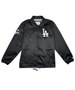 Los Angeles Dodgers Starter Coaches Black Jacket