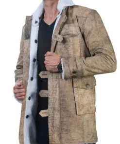 Men’s Bane Winter Shearling Coat from The Dark Knight Film