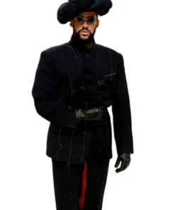 Met Gala 2024 Bad Bunny stylish black suit outfit for men