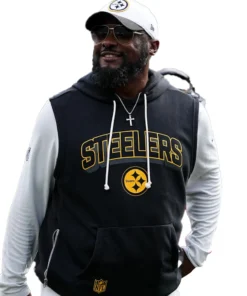 Mike-Tomlin-Steelers-Sleeveless-Hoodie-Black