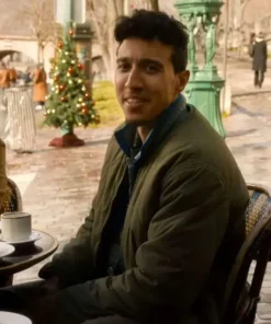 Reda Elazouar wearing The Family Plan 2 Quilted Jacket in casual outdoor setting