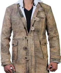 The Dark Knight Rises Bane Shearling Coat for Men Cosplay