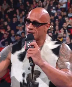 The Rock Final Boss vest in cowhide leather for a tough and confident appearance.