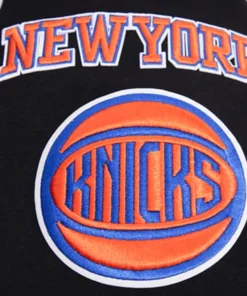 White Knicks hoodie showing team pride and comfort