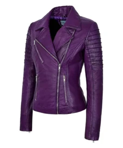 womens-purple-leather-biker-jacket