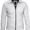 White Leather Jacket