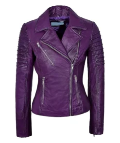 womens-purple-leather-biker-jacket
