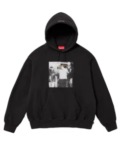 Close-up of Illegal Business Controls America Hooded Sweatshirt