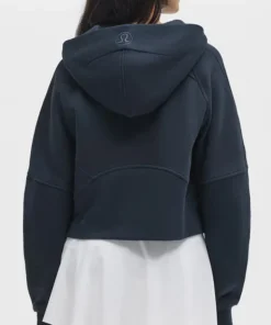 Navy Tennessee Titans lululemon NFL cozy scuba half zip hoodie, an oversized women's football hoodie.