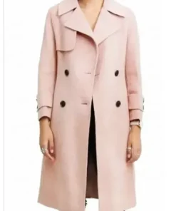 The iconic Emma Roberts pink trench coat in About Fate. Get Margot's About Fate pink trench coat and complete the movie-inspired look.