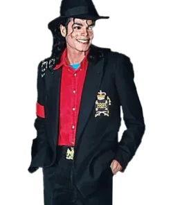 Michael Jackson Informal Bad Buckle Black Blazer Jacket