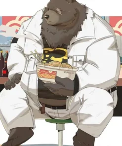 ben bigger costume jacket featuring a clean white design and gaming-inspired details.