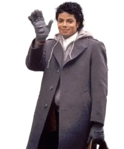 Michael Jackson Street King Gray Wool Coat