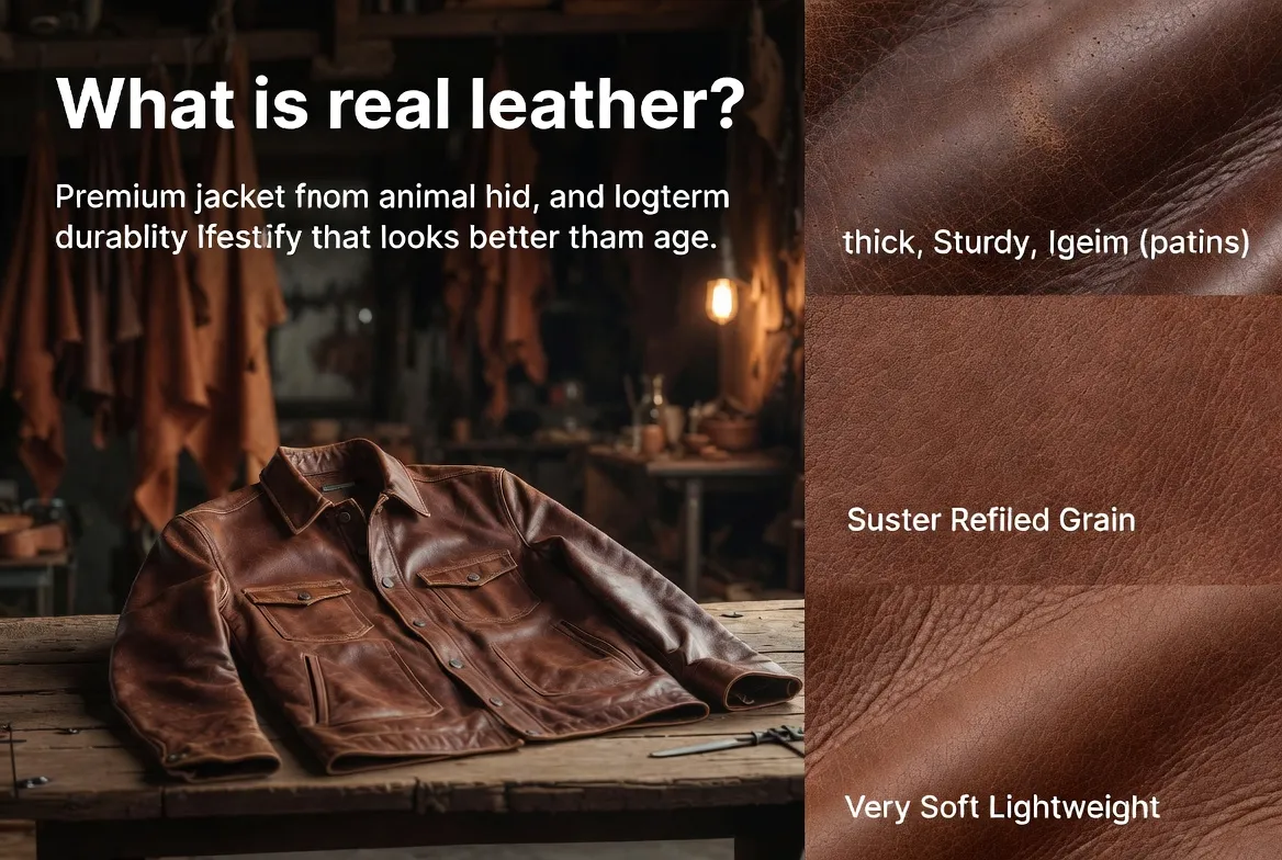 what is real leather