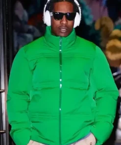 ASAP Rocky Green Puffer JKT FR