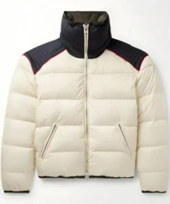 American TV show host Andy Cohen inspired reversible quilted shell down jacket with slim fit and clean winter look