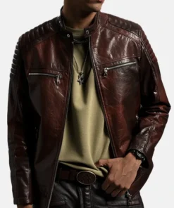 Reddish Brown Café Racer Moto