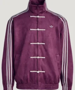 Chinese New Year Dark Purple Jacket featuring a premium plum finish and a high-status tailored silhouette for a sophisticated festive profile.