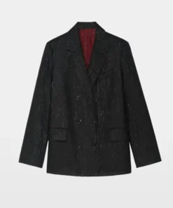 Kelli Giddish Pinstripe Blazer AJ