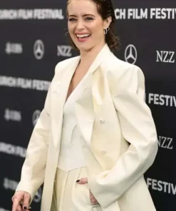 Claire Foy Off White Blazer FR