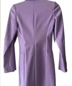 Jade Castillo Purple Blazer back profile display by America Jackets.