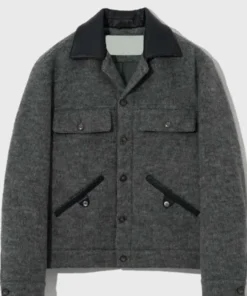 Kim Seon-ho Grey Jacket detailed fit by America Jackets.