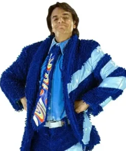 Luche Blue Jacket front view display by America Jackets.