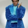 Luche Blue Fur Suit complete front view by America Jackets.