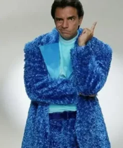 Luche Blue Fur Suit complete front view by America Jackets.