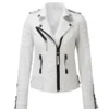 Magnuson White Leather Jacket AJ