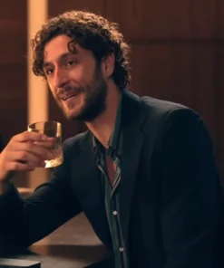 You Me and Tuscany Lorenzo de Moor Blazer featuring a premium onyx finish and a high-status tailored silhouette for a sharp cinematic profile.