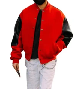 Red and Black Varsity Jacket AJ