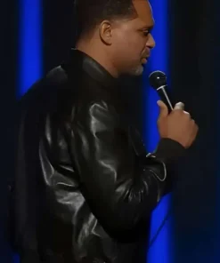 Mike Epps Black Leather JKT ST