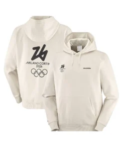 Milano Cortina 2026 Olympics Hoodie featuring a classic Italian-inspired design and high-quality hardware for a standout professional profile.