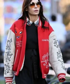 Famke Janssen Varsity Jacket FR