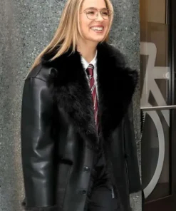 Haley Lu Richardson Leather Coat ST