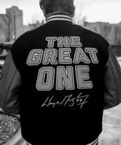 One OVO Varsity Jacket front display