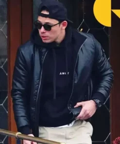 Anthony Ramos Black Leather JKT ST