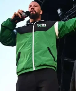 Bron Breakker RR 2026 kick off jacket bomber style front look