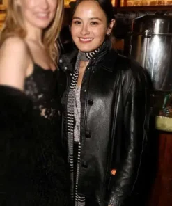 Chase Sui 2026 black leather jacket sleek streetwear look