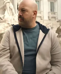 Front view of the black Solo Mio 2026 Hooded Jacket by America Jackets.