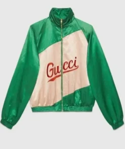 BTS Jimin Gucci Green Jacket front view showcasing the professional grade luxury fabric.