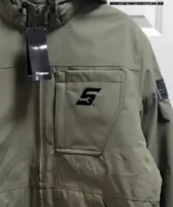 Mens Green Racing Jacket in a vibrant green finish with professional grade hardware and sleek racing lines.