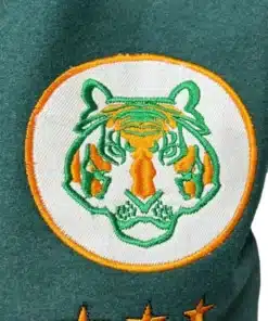 Stranger Things Baseball Jacket with detailed embroidery and a comfortable fit designed for high energy movement.